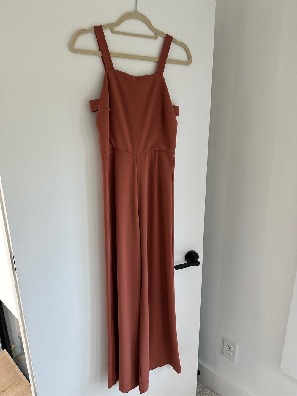 Zara Terracotta Wide Leg Jumpsuit